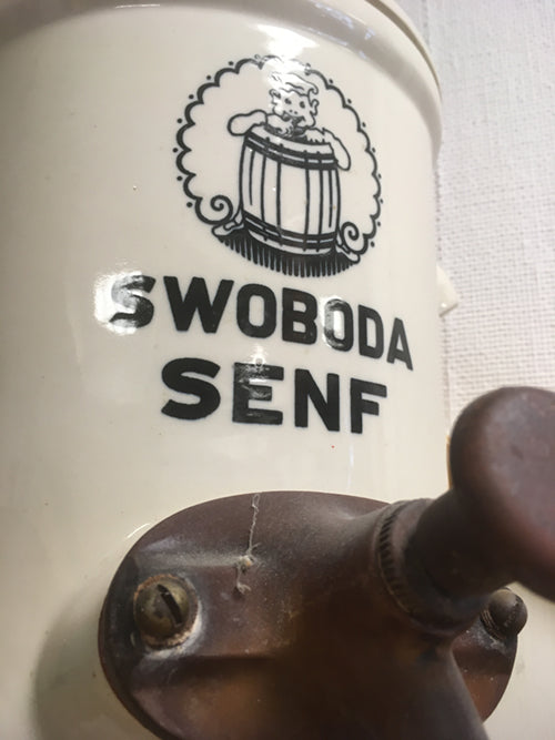 Historischer Swobada Senftopf