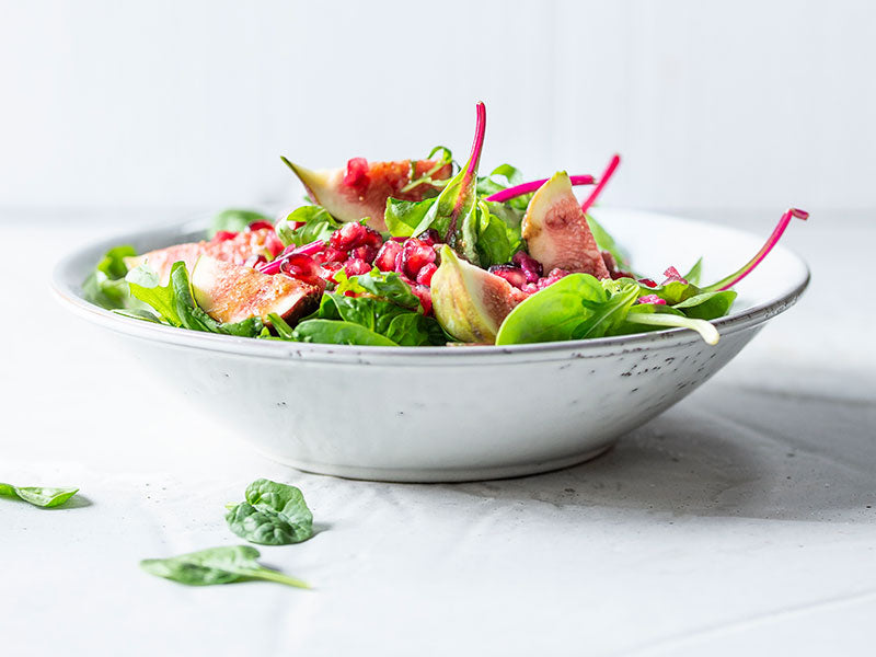 Fruchtiger Wildsalat mit Feigensenf-Dressing