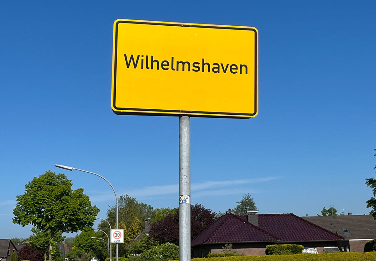 Wie der Buchstabe "v" in Wilhelmshaven kam