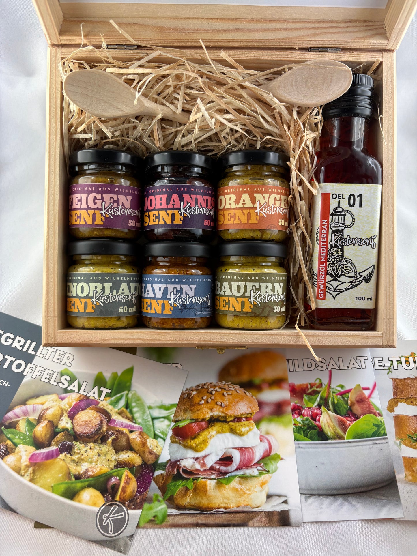 
                  
                    Probierbox Holz 'Senf und Öl'
                  
                